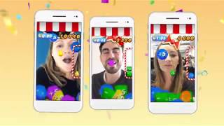 Candy Crush Saga  Facebook Camera Effect [upl. by Anaitak578]