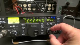 Ten Tec Argonaut V Transceiver Ham QRP Radio Demo by N6tlu [upl. by Lehcor42]