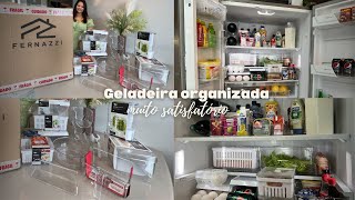 COMPREI ORGANIZADORES DE GELADEIRA  ORGANIZEI TUDO [upl. by Rafaelia116]