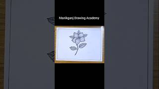 Easy Flower Drawingshortvideo short art [upl. by Gilbertine132]