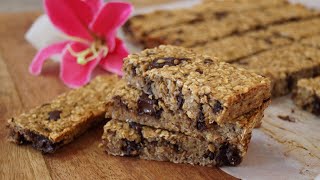 BARRITAS DE AVENA PLÁTANO Y CHOCOLATE 🍫 CON MUCHA ENERGÍA Y MUCHO FLOW 😜 ¿Te las vas a perder [upl. by Keen]