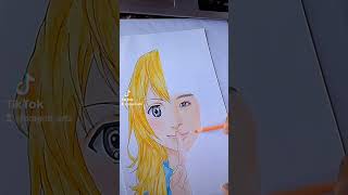 Drawing SUZU HIROSE Kaori Miyazono  Your Lie in April Live Action Adaptation  Oragon Artz [upl. by Margarette941]