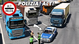 FERMO STRADALE Mappa Realistica 11 su EURO TRUCK SIMULATOR 2 [upl. by Marrilee]