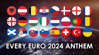 Every EURO 2024 National Anthem  Instrumental with Lyrics [upl. by Hickey932]