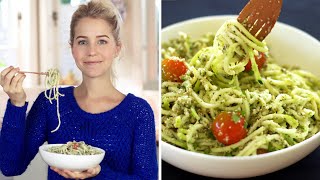 Raw Vegan Pesto Pasta [upl. by Rhianon]