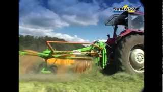 SaMASZ Z410  single rotary rakes  1KREISELSCHWADER  zgrabiarka karuzelowa [upl. by Amaerd]