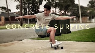 CARVER surfskate  concrete surfing [upl. by Ahsekahs852]