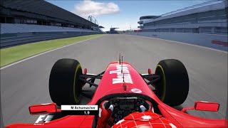 Michael Schumachers Pole Lap with Slicks  2004 European Grand Prix  Assetto Corsa [upl. by Ignacius]