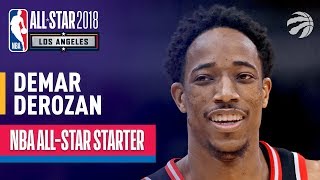 DeMar DeRozan 2018 AllStar Starter  Best Highlights 20172018 [upl. by Nyllek]