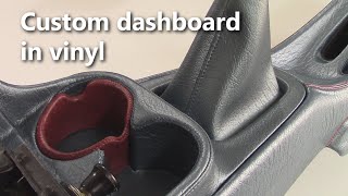 Custom center console in vinyl  Automotive Upholstery [upl. by Stanwinn191]