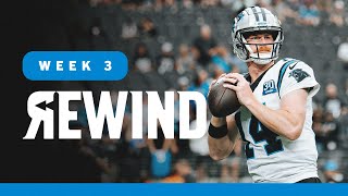 Week 3 REWIND A Dominant Win in Las Vegas  Carolina Panthers [upl. by Gurolinick]