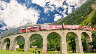 BERNINA EXPRESS STMORITZ 🇨🇭  TIRANO 🇮🇹 [upl. by Crispen]