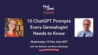 10 ChatGPT Prompts Every Genealogist Needs to Know  Findmypast [upl. by Sukcirdor]