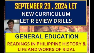 GENERAL EDUCATION SOCIAL SCIENCE SEPTEMBER 2024 LET REVIEW DRILLS [upl. by Wing]