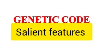 Genetic code Molecular Basis of Inheritance [upl. by Petrine]