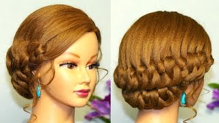 Cute hairstyle for long hair Knotted updo [upl. by Furlani590]