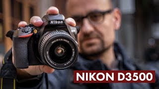 ¿La mejor cámara por 500 € Nikon D3500 análisis en español [upl. by Ianthe]