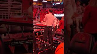 Here come the Cardinals Louisville takes court at KFC Yum Center for exhibition vs Young Harris [upl. by Atenaz]