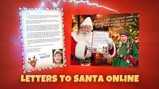 Send Your Childs Letters To Santa Online  PackageFromSantacom [upl. by Ahsimrac64]