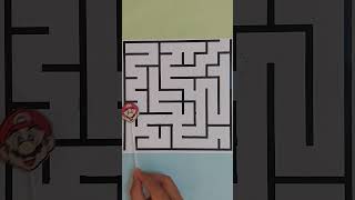 labyrinth games for mario 😵‍💫🥴 diy games viral shorts [upl. by Aliet329]