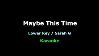 Maybe This Time  Karaoke Sarah Geronimo Lower Key [upl. by Yennaiv]