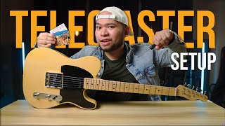 How to Setup a Telecaster FILIPINO [upl. by Ennahtebazile]