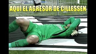 Espanyol vs Barça  Aquí el AGRESOR de Cillessen 17012018 [upl. by Aikahc814]