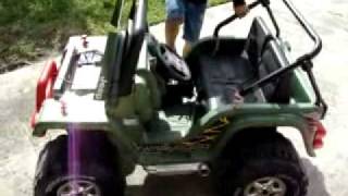 We converted a 12v Power Wheels Jeep to 36v [upl. by Slin]