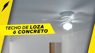 Como instalar Ventilador de Techo en Loza o Concreto [upl. by Suchta477]