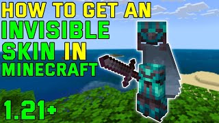 How To Get An Invisible Skin In Minecraft 121 Minecraft Bedrock [upl. by Wade]