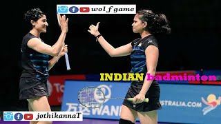 badminton doubles indiansports badmintontrickshot badmintonmatch jothikannat wolfgame [upl. by Siaht851]