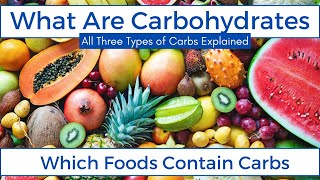 WHAT Are CARBOHYDRATES CARBS Simply Explained 👍👍 [upl. by Eylk]