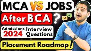 🚨After BCA MCA or Jobs BCA Interview Questions BCA Placement Roadmap💥bca bcacourse placements [upl. by Frazer]