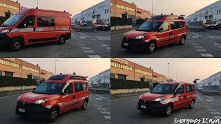 SPECIALE 2000 ISCRITTI Passaggio x4 furgoni NIAT per incendio di più capannoni [upl. by Ylrebmik]