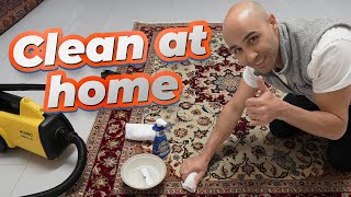 How to Clean Your Oriental Rug at Home  DIY Rug Care [upl. by Ayanal]