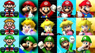 Evolution of All Characters in Mario Kart 19922019 [upl. by Litsyrk295]