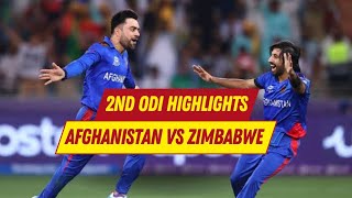 Afghanistan vs Zimbabwe 2nd ODI 2024 Full Highlights  AFG vs ZIM [upl. by Enibas62]