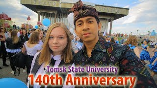 Pakaian adat Bali di Rusia  140th Anniversary  Tomsk State University [upl. by Mcclees745]