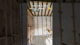 Day 28  The Dental Barns ⚒️😊 renovation dental shortsfeed progress dentist diy dentalteam [upl. by Hoye]