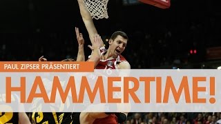 Hammertime Paul Zipser mit dem Slam Dunk gegen die TBB Trier [upl. by Ominoreg]