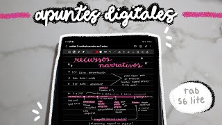 🗒 APUNTES en SAMSUNG NOTES con TAB S6 LITE organización plantillas colores etc [upl. by Naimaj558]