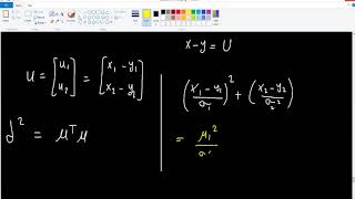 Mahalanobis Distance Intuition And Derivation [upl. by Darton]