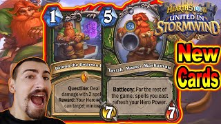 Questline Hunter Is BROKEN Shadowripper Rexxar United in Stormwind New Decks  Hearthstone [upl. by Friedrick]