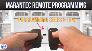 Programming A Marantec Remote  How to Program Additional Remotes to Marantec Garage Door Opener [upl. by Hildagarde]