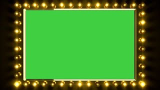 Border Lighting Green screen frame animation effects HD  Crazy Editor [upl. by Broderick]