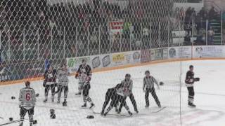 Kimberley Dynamiters vs Fernie Ghostriders line brawl  Dec 28 2016 [upl. by Jaworski]