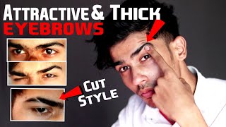 Get Thick Shaped and Attractive Eyebrows  Eyebrow Cut Style [upl. by Hester43]