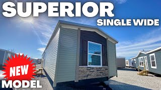 2023 just shot UPWARD Sweet NEW single wide mobile home model Prefab House Tour [upl. by Oneg981]