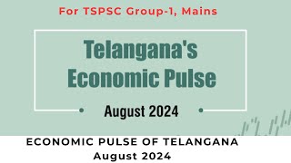 Economic Pulse of Telangana I TGPSC Group1 [upl. by Standing]