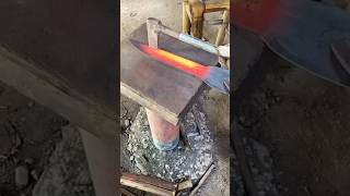 Forging a gut hook hunting knife 2024 blacksmith hunting knife blade [upl. by Enela786]